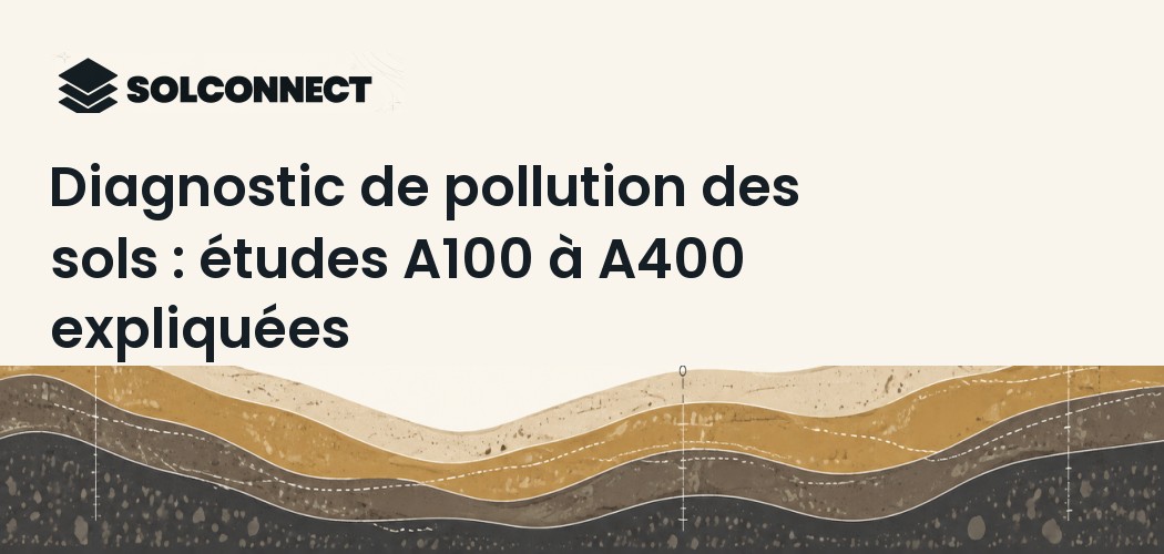 Diagnostic de pollution des sols : études A100 à A400 expliquées