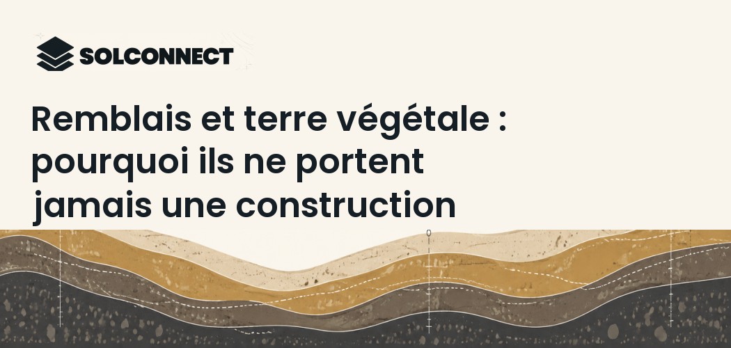 Remblais et terre végétale : pourquoi ils ne portent jamais une construction