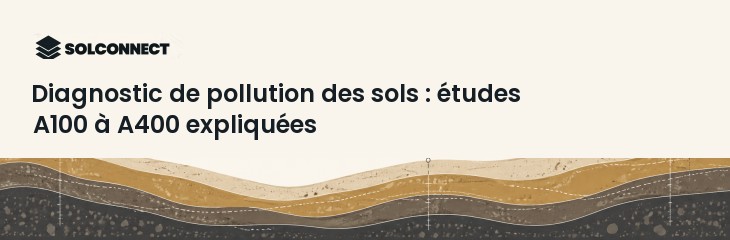 Diagnostic de pollution des sols : études A100 à A400 expliquées