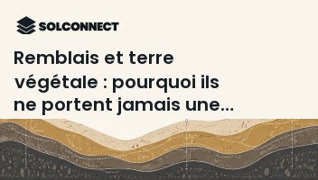 Remblais et terre végétale : pourquoi ils ne portent jamais une construction