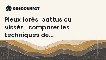 Pieux forés, battus ou vissés : comparer les techniques de fondations profondes