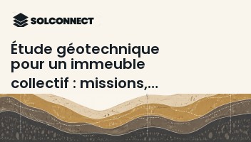 Étude géotechnique pour un immeuble collectif : missions, sondages et délais