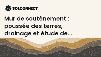 Mur de soutènement : poussée des terres, drainage et étude de sol